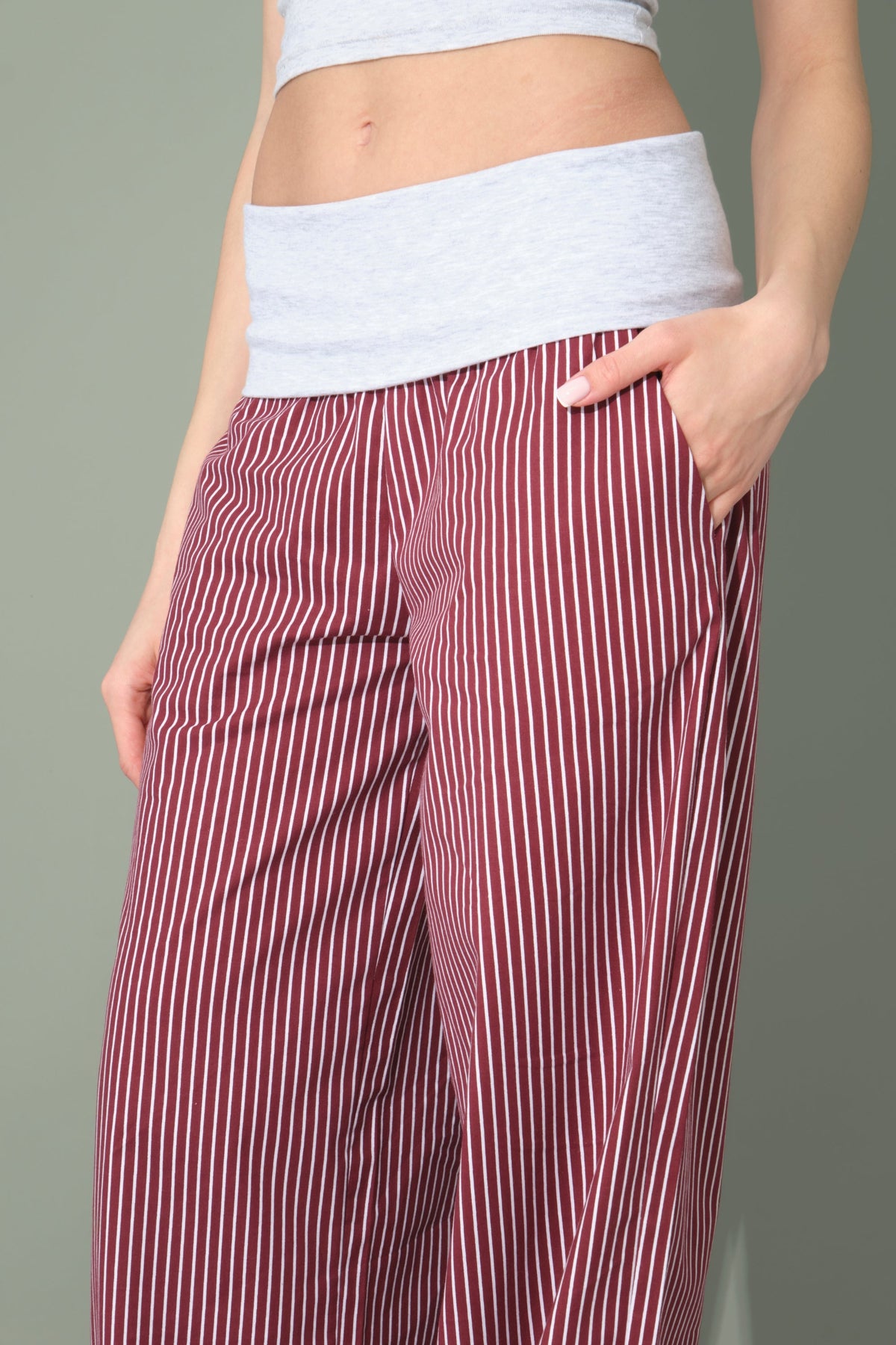 JULIE Trousers - Burgundy