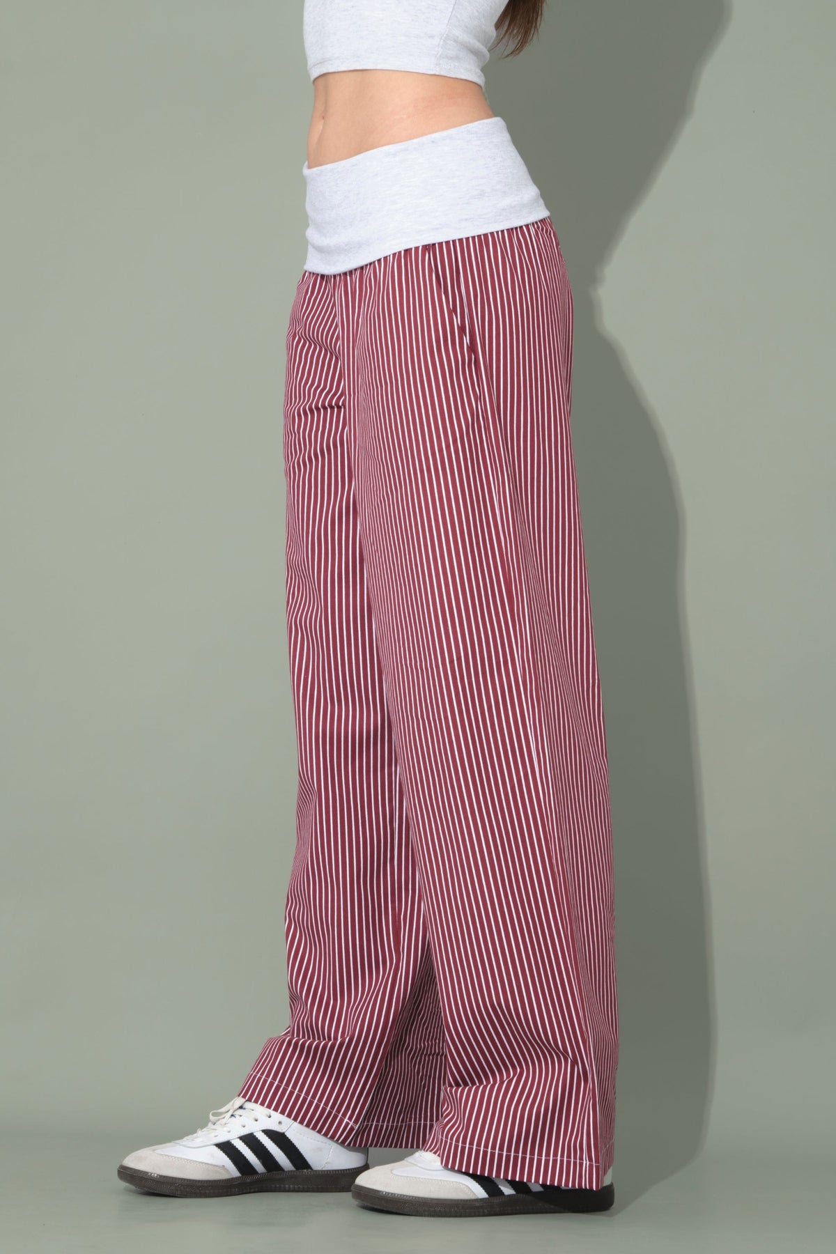 JULIE Trousers - Burgundy