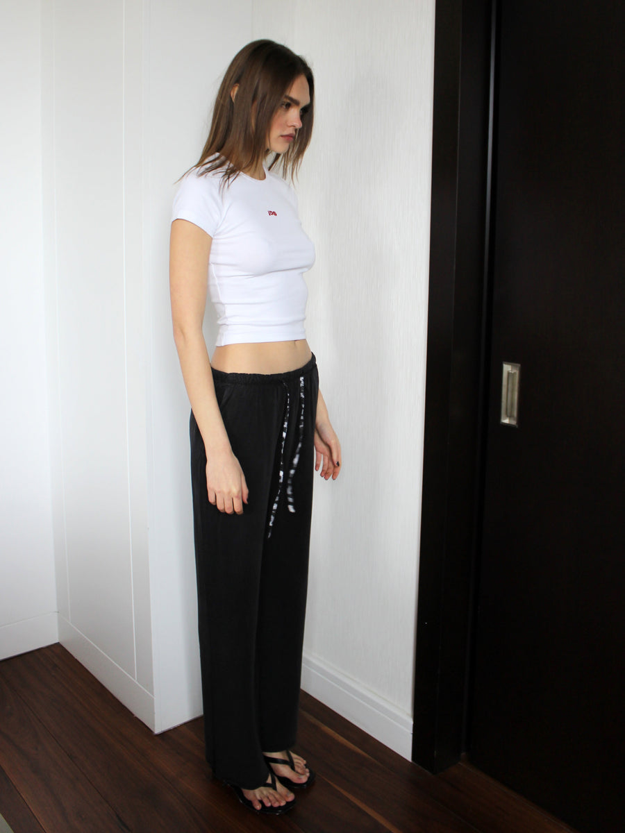 Black Lyocell Trousers