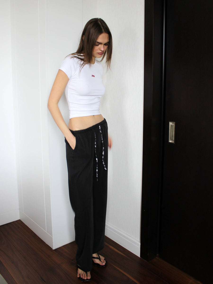 Black Lyocell Trousers