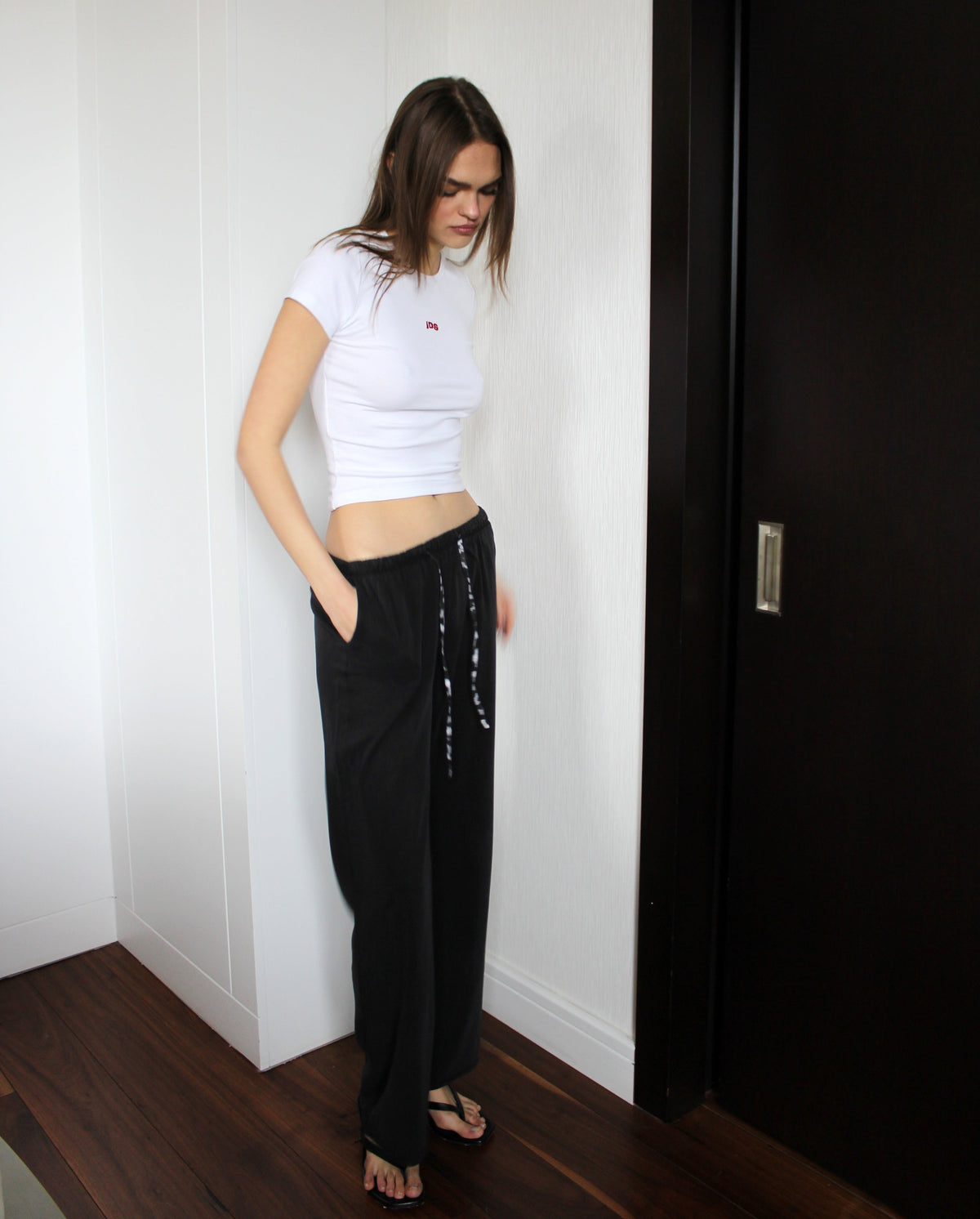 Black Lyocell Trousers