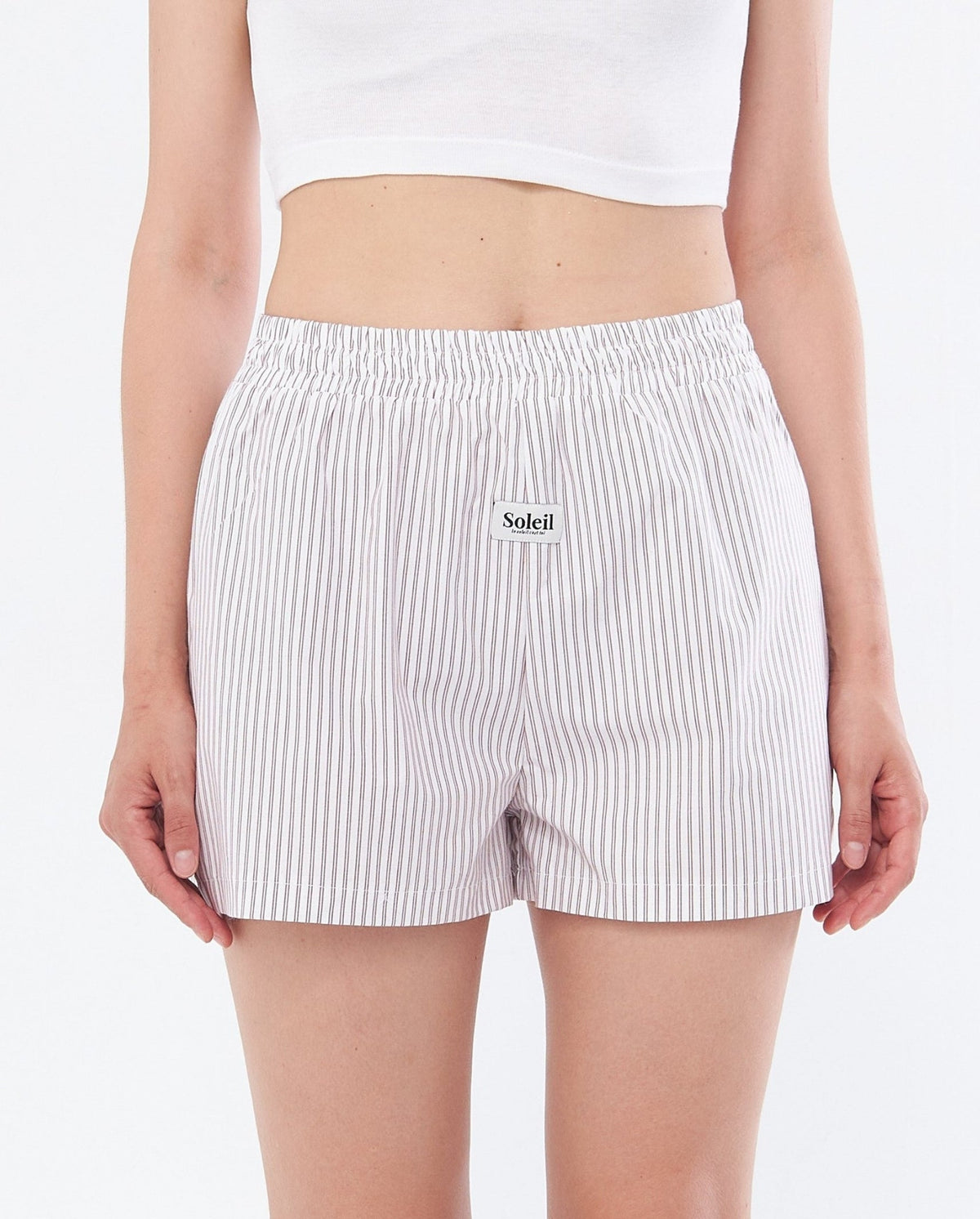CERISE Shorts - Burgundy Striped