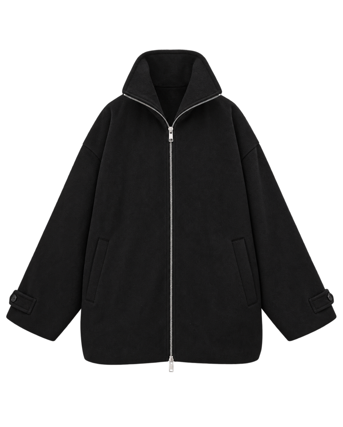 Black Fur Collar Jacket