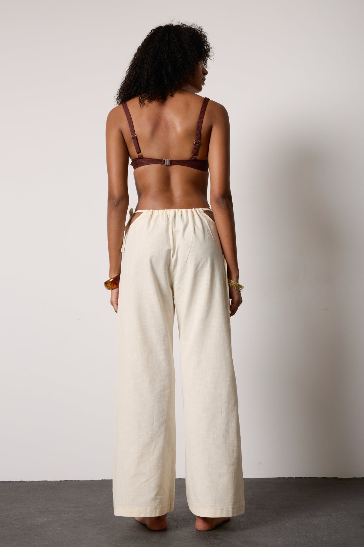 Linen Trousers - Cream