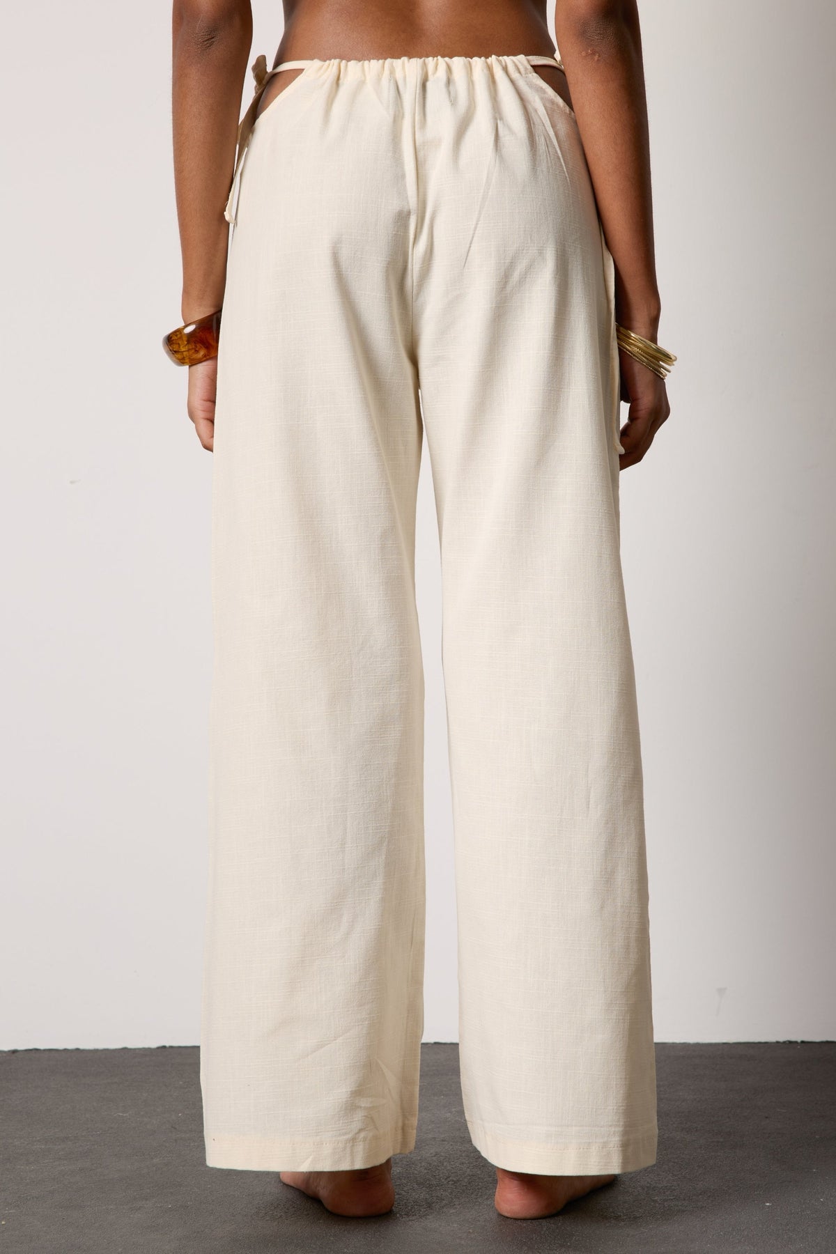 Linen Trousers - Cream
