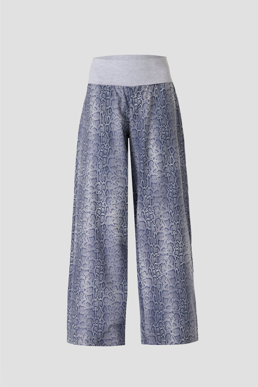 GIGI Trousers – Blue/Grey Snake Print
