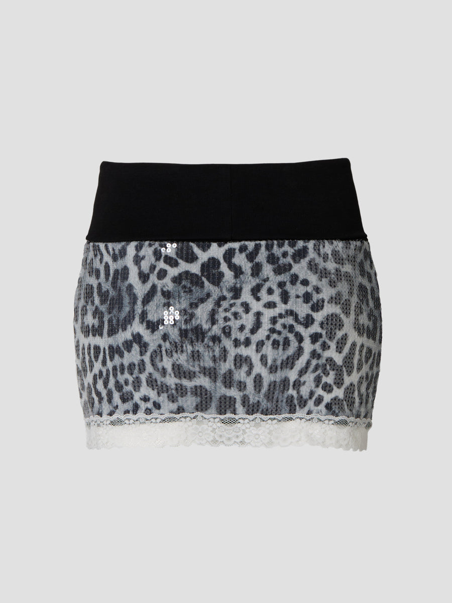 LOULOU Leopard Print Skirt