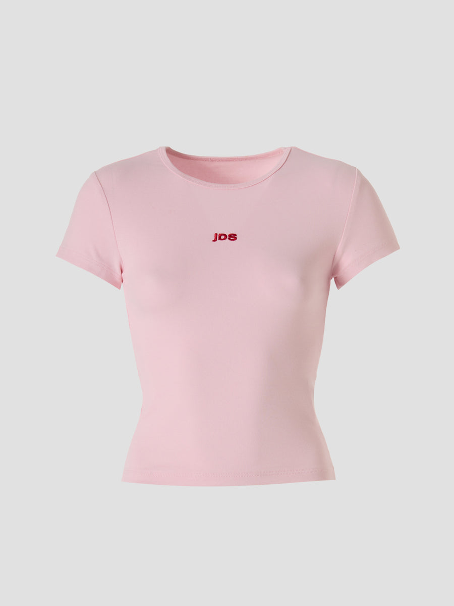 Pink JDS Logo Baby Tee