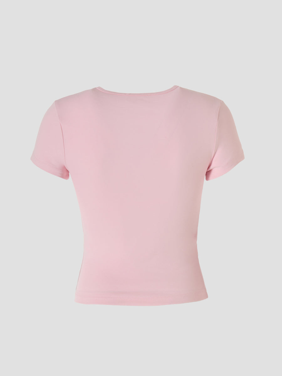 Pink JDS Logo Baby Tee