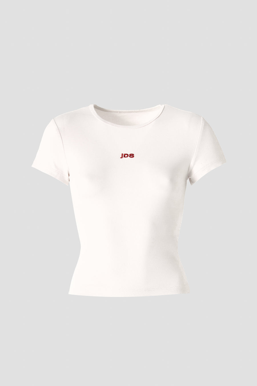 White JDS Logo Baby Tee